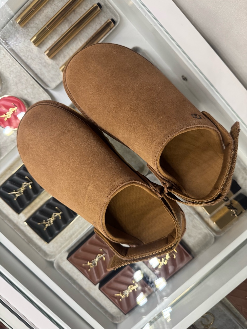 UGG Women's Chestnut Suede Clog Mules